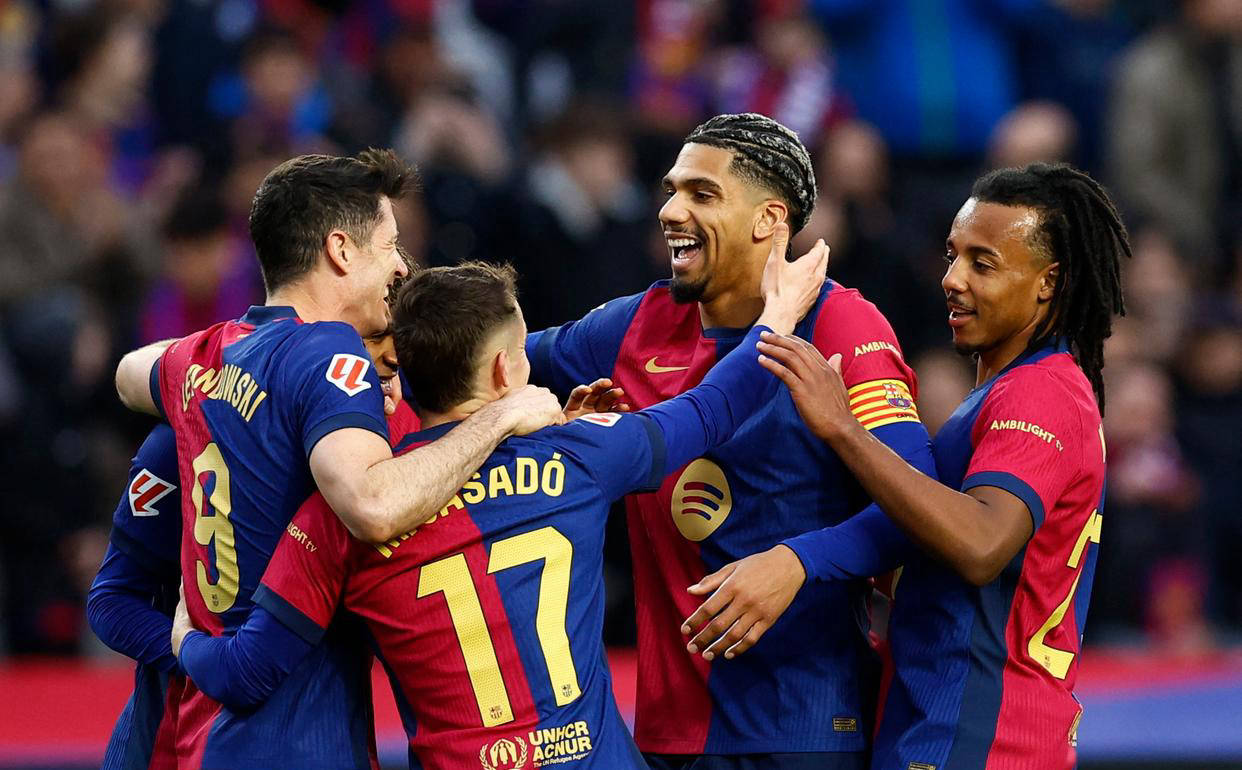 巴塞罗那全队状态正佳，豪取胜利